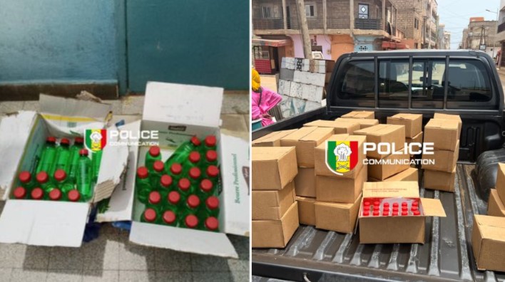 Yeumbeul : La police saisit 888 bouteilles de diluant cellulosique (« GINZ ») destinées à la toxicomanie