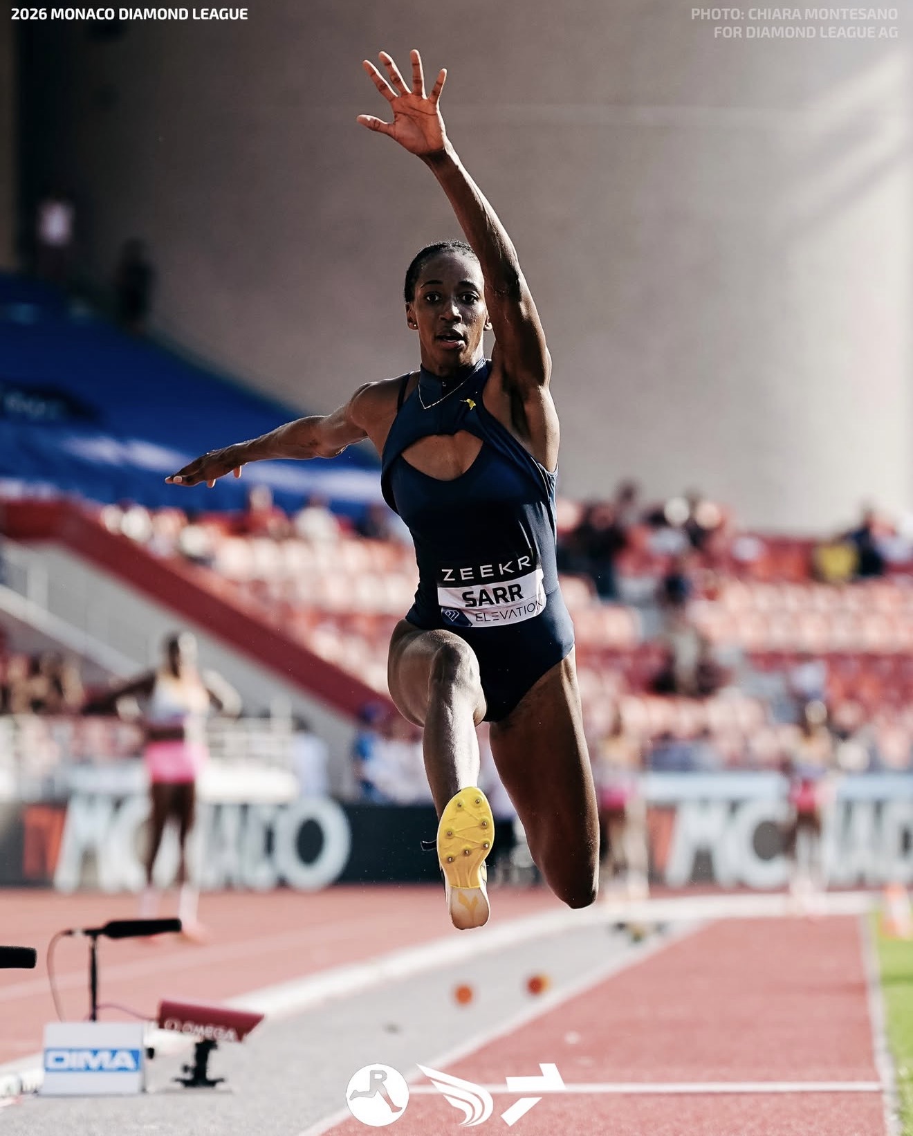 Diamond League de Monaco : Saly Sarr termine 2e avec un bond à 14,99 m et frôle le record du Sénégal