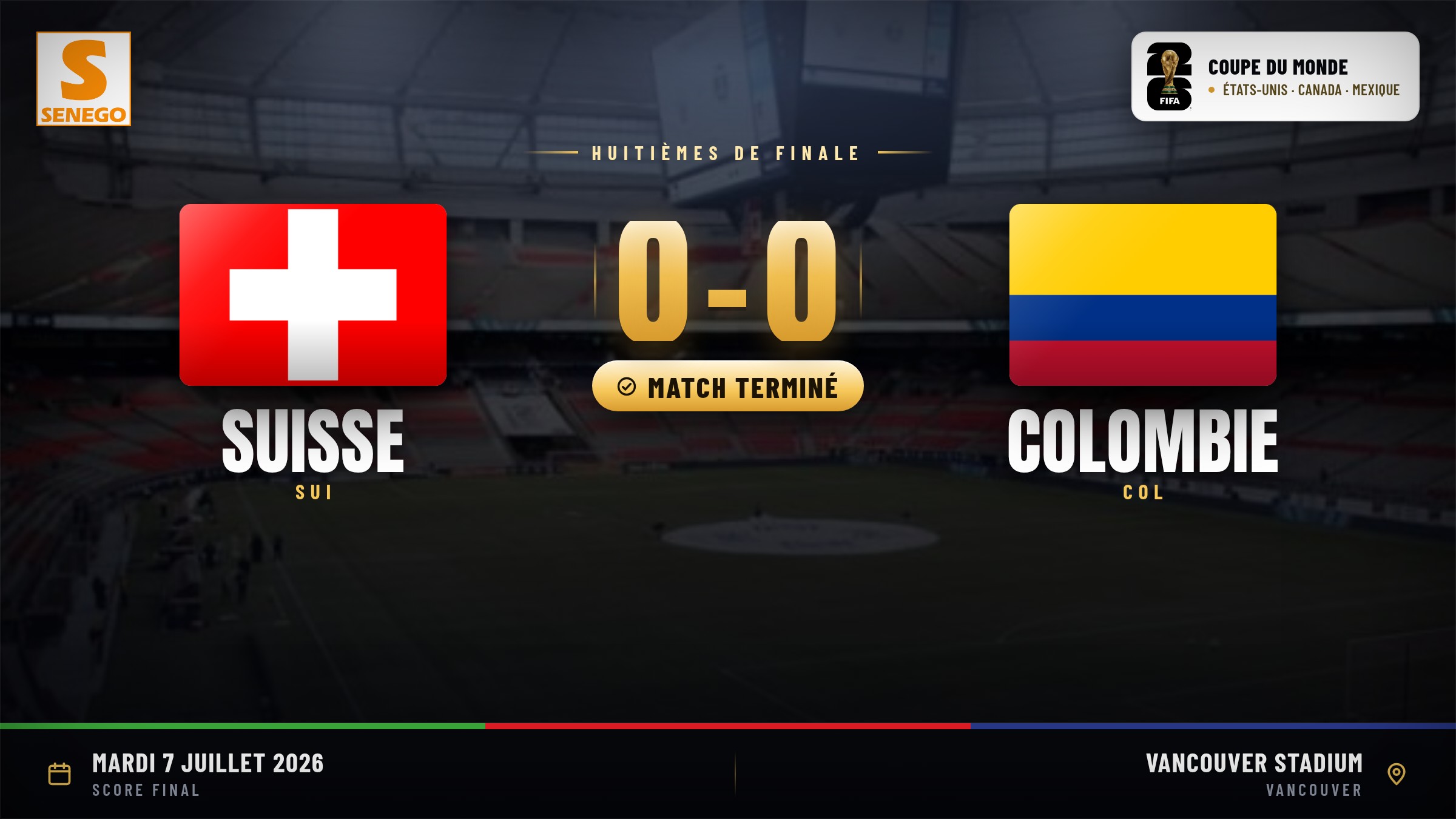 Suisse 0-0 (4-3 tab) Colombie : les Helvètes arrachent leur qualification aux tirs au but