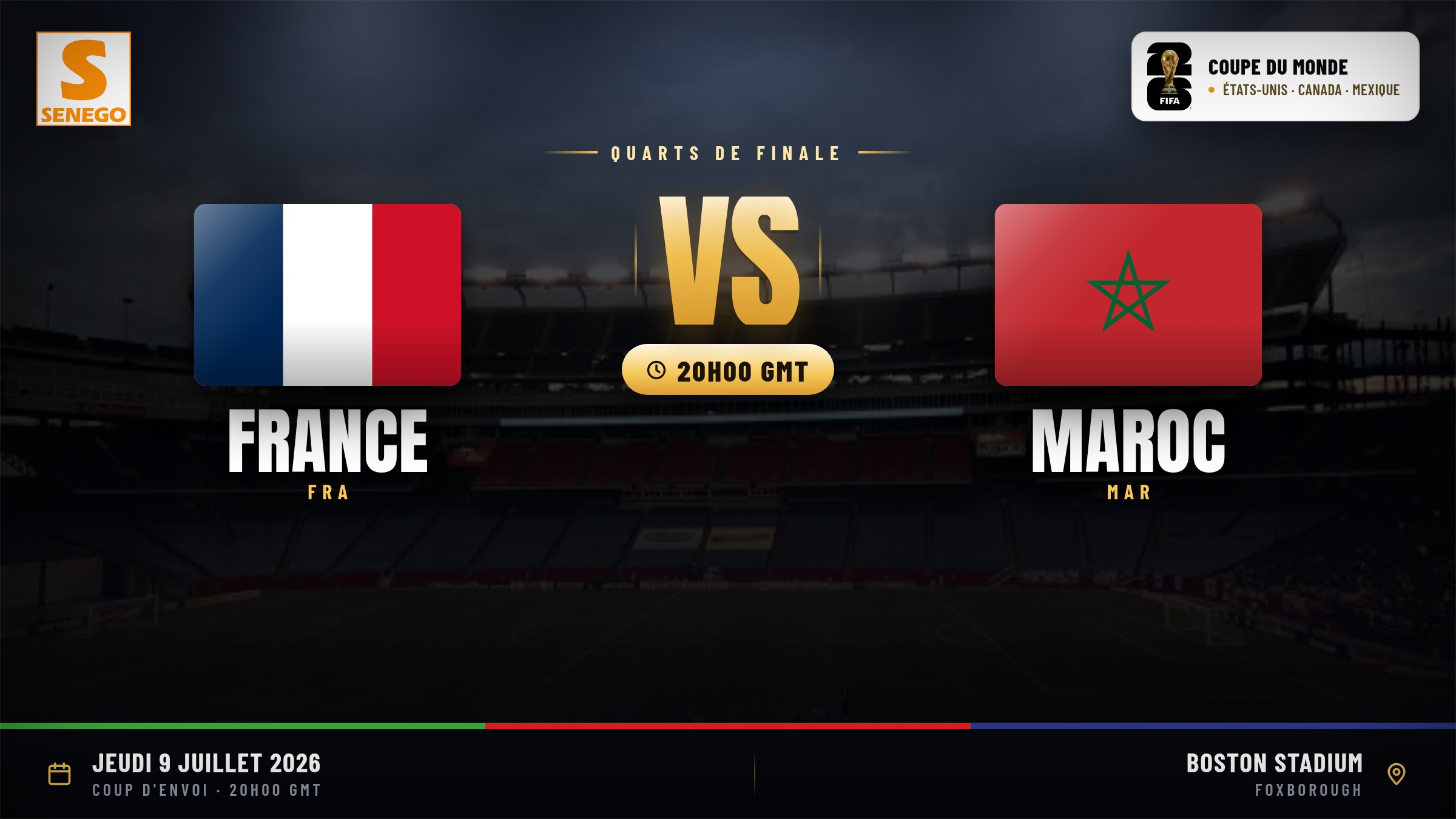 DIRECT – Mondial 2026 : France vs Maroc, suivez le quart de finale en live sur Senego