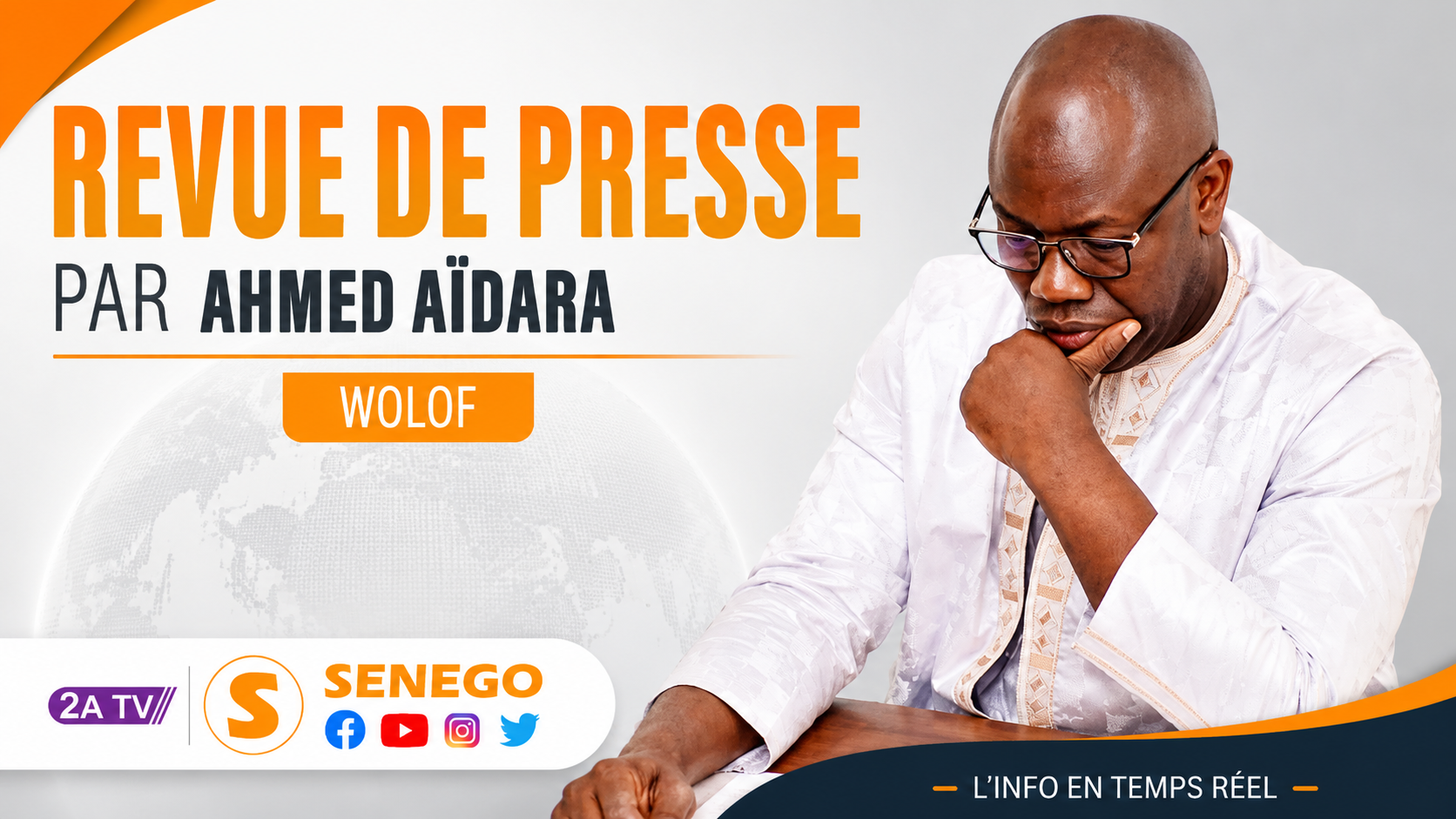 Revue de presse (Wolof) 2ATV du lundi 06 juillet 2026 | Par Ahmed Aidara