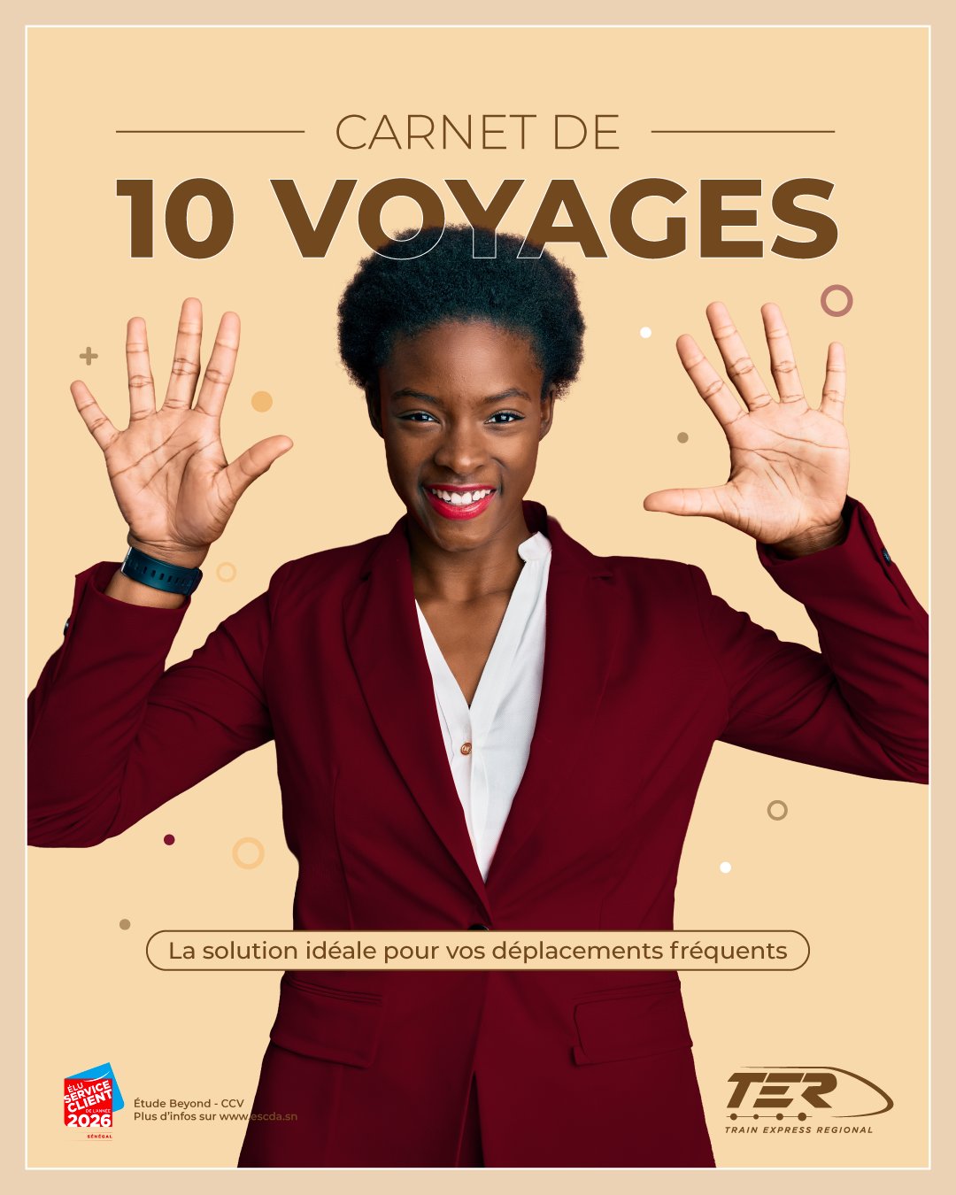 TER lance un carnet de 10 voyages avec 10% de réduction en 2025
