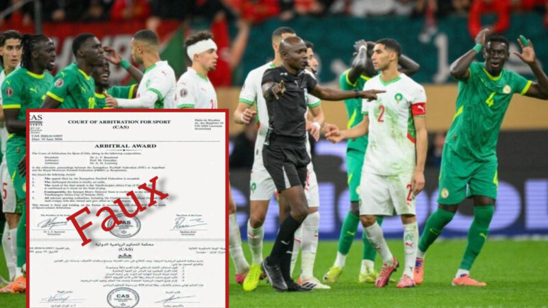 Infox : le prétendu verdict du Tribunal arbitral du sport sur la CAN 2025 est un faux