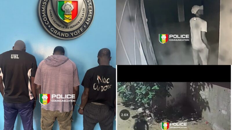 Grand Yoff : la vidéosurveillance permet d&rsquo;identifier le principal suspect d&rsquo;un gang de cambrioleurs, butin de 2 millions FCFA