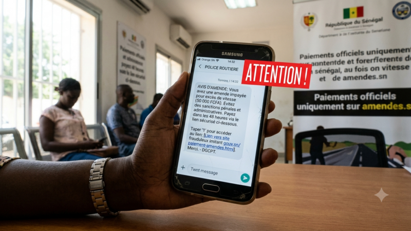 Le Trésor public alerte sur une campagne de faux SMS d’amendes visant à voler des données bancaires