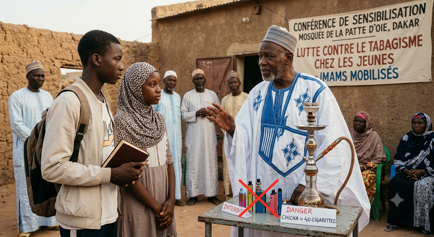 Sénégal : une séance de chicha équivaut à 40 cigarettes, alerte des imams