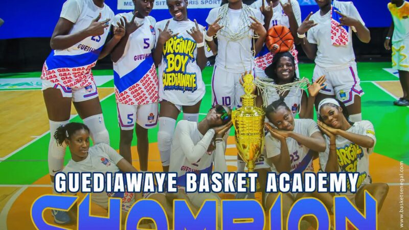 Guédiawaye Basket Academy renverse l&rsquo;ASC Ville de Dakar (62-52) et remporte le titre