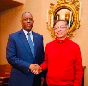Macky Sall, seul candidat africain à l’ONU, reçu par le président colombien Gustavo Petro