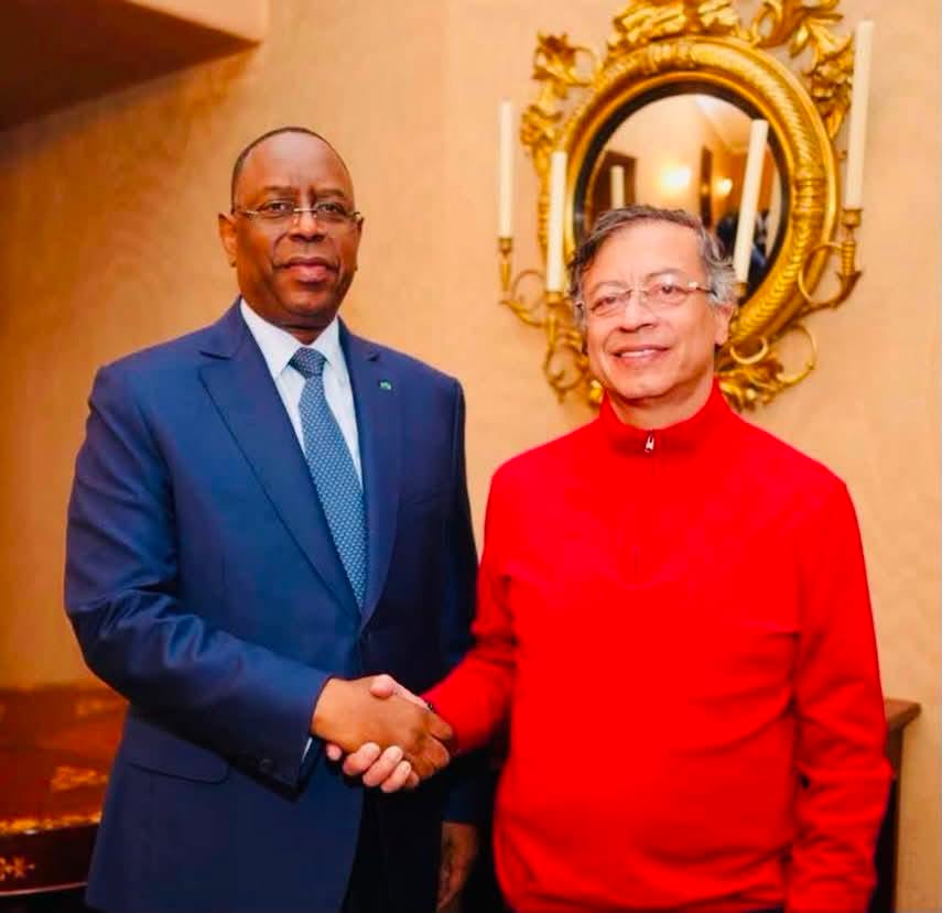 Macky Sall, seul candidat africain à l’ONU, reçu par le président colombien Gustavo Petro