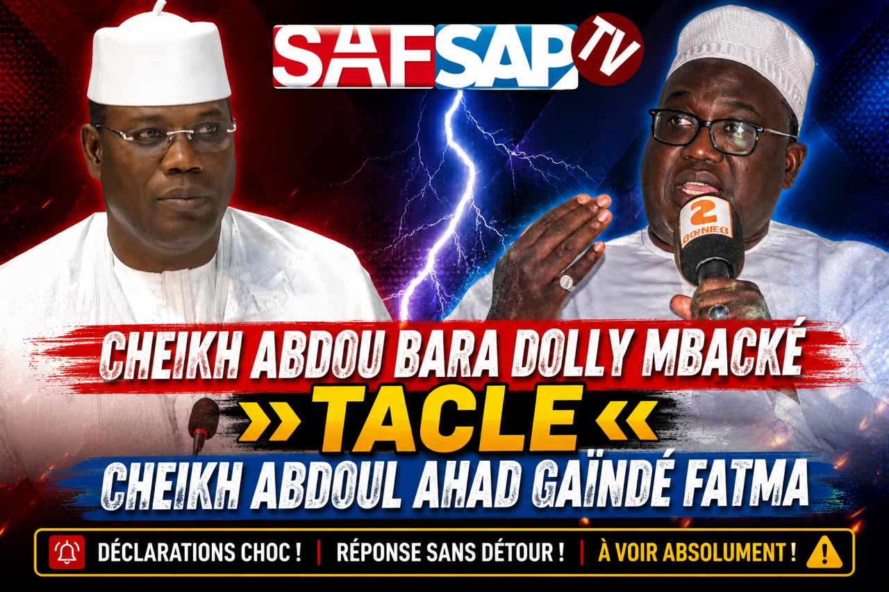 Cheikh Abdou Bara Dolly Mbacké répond à Cheikh Abdoul Ahad Gaïndé Fatma après son soutien à Sonko (Vidéo)