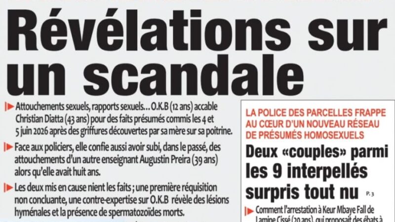 Découvrez les Unes des journaux sénégalais du vendredi 17 juillet 2026