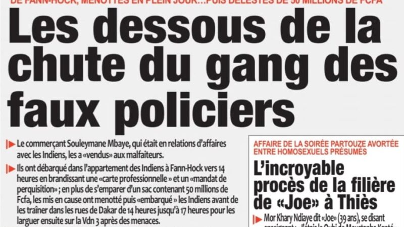 Découvrez les Unes des journaux sénégalais du samedi 18 juillet 2026