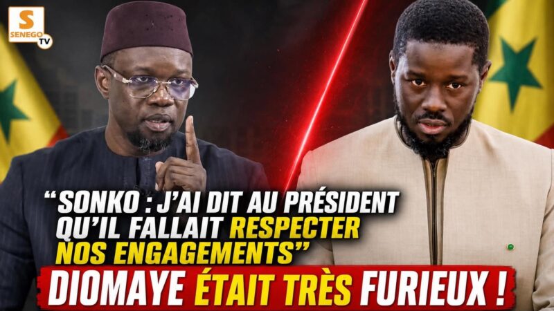 Respect des engagements, transparence, souveraineté : Sonko revient sur ses désaccords avec Diomaye (Senego Tv)