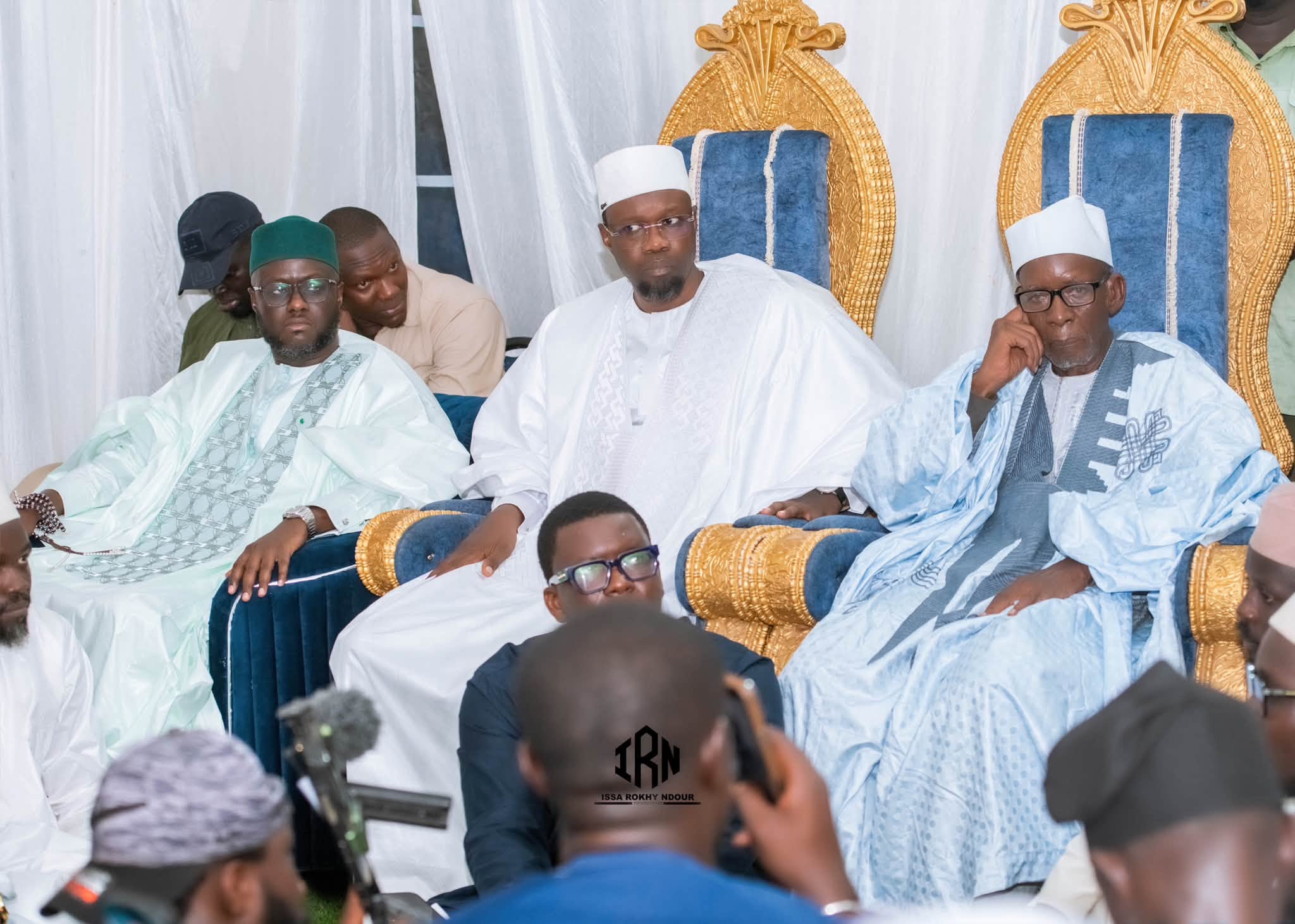 Médina Baye : Ousmane Sonko chez le Khalife Cheikh Mouhamad Mahi Ibrahima Niass (Vidéo)