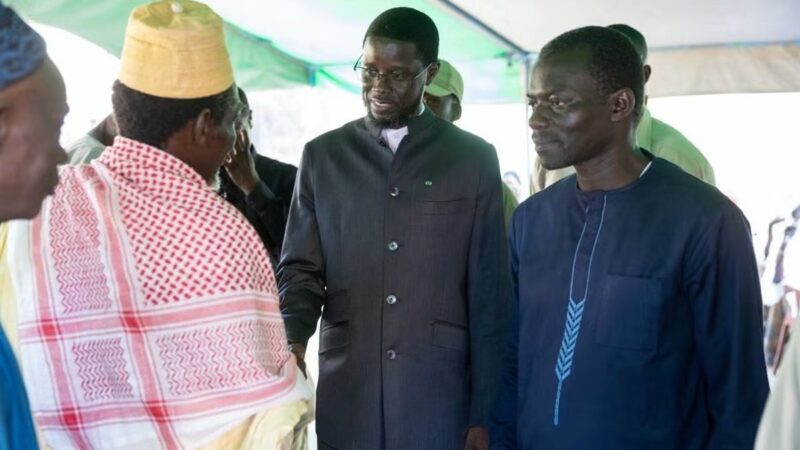 Hommage et solidarité : Bassirou Diomaye Faye auprès des familles de deux figures de Ndiaganiao