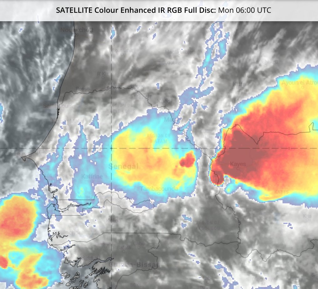 Orages et pluies attendus ce matin sur plusieurs régions du Sénégal