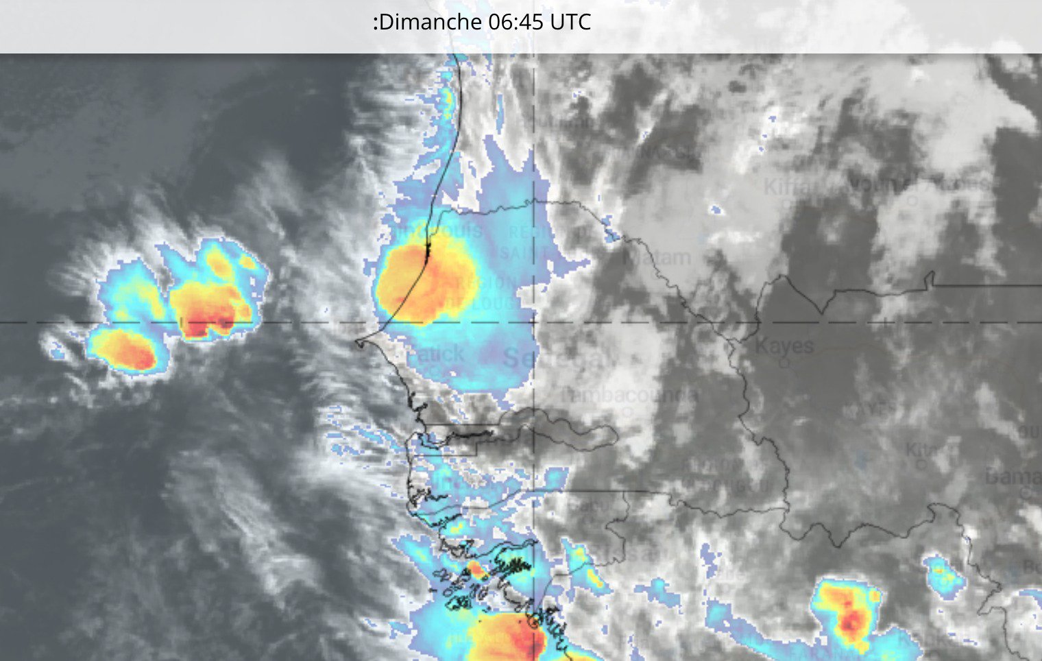 Orages et pluies sur Kébémer, Tivaouane et Louga ce matin, extension vers Thiès et Dakar