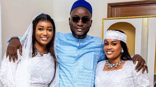 Gamou : Modou Fall s’affiche avec ses deux épouses, une rare image qui fait parler (photo)