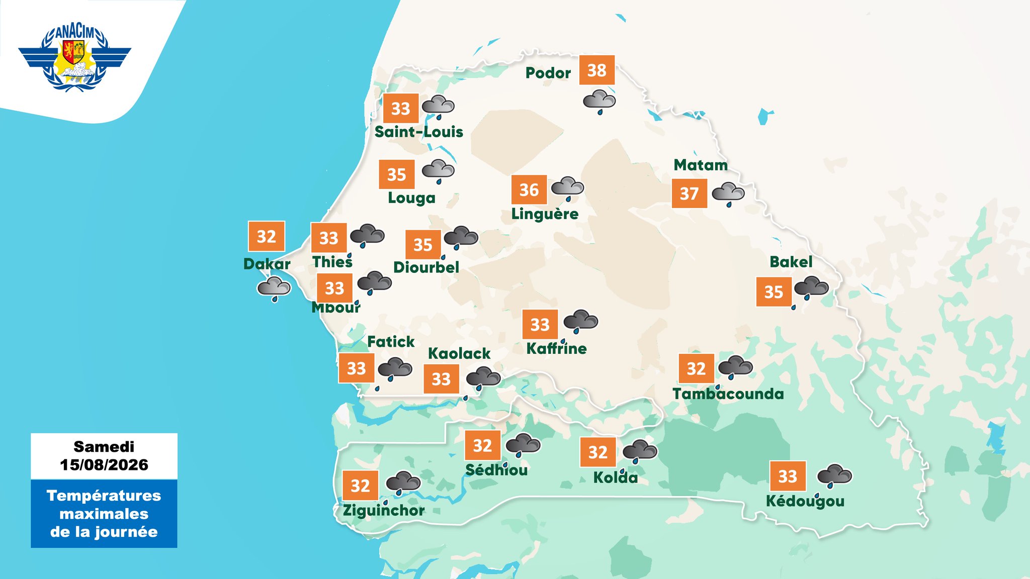 Pluies et orages attendus ce samedi 15 août dans plusieurs régions