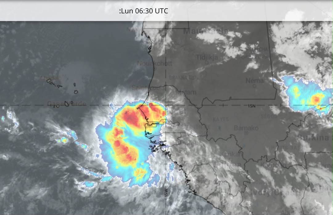 Pluies orageuses persistent ce matin sur plusieurs régions du Sénégal