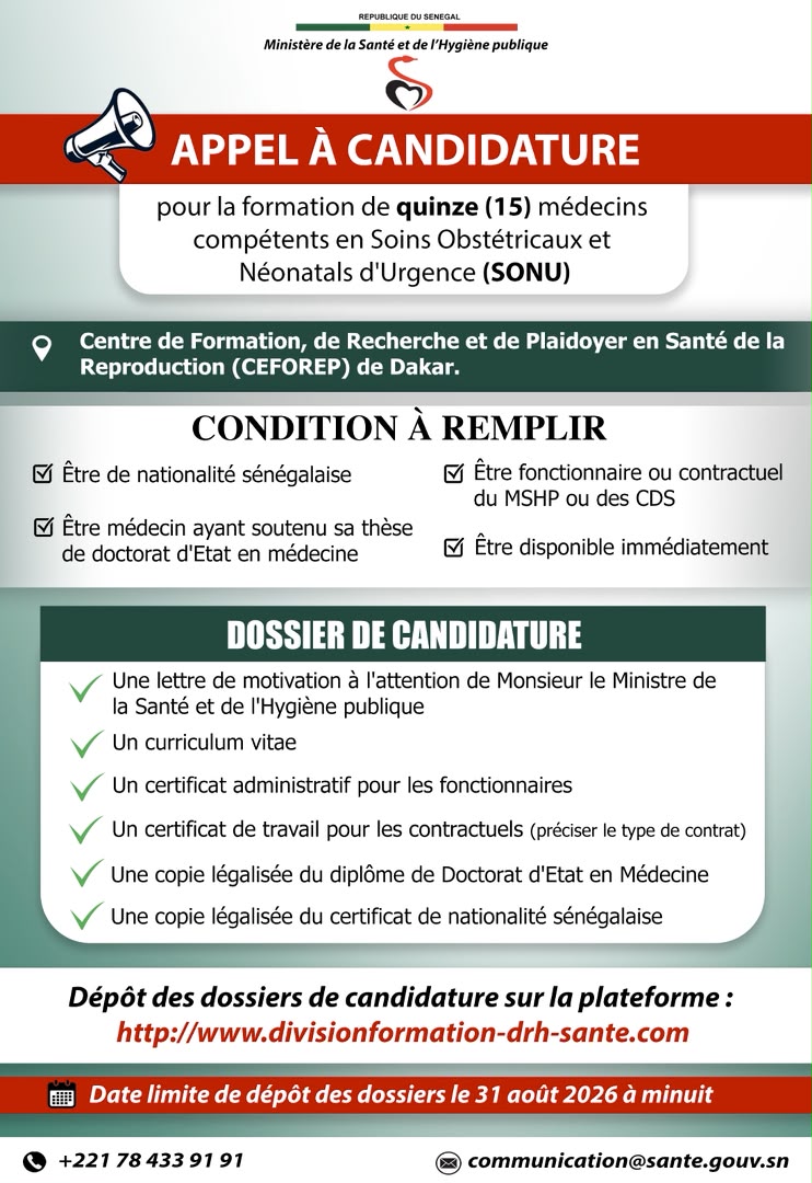Santé : appel à candidatures pour 15 médecins en urgences obstétricales