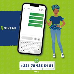 Sen&rsquo;Eau : réclamations et fuites à signaler sur WhatsApp 24h/7j