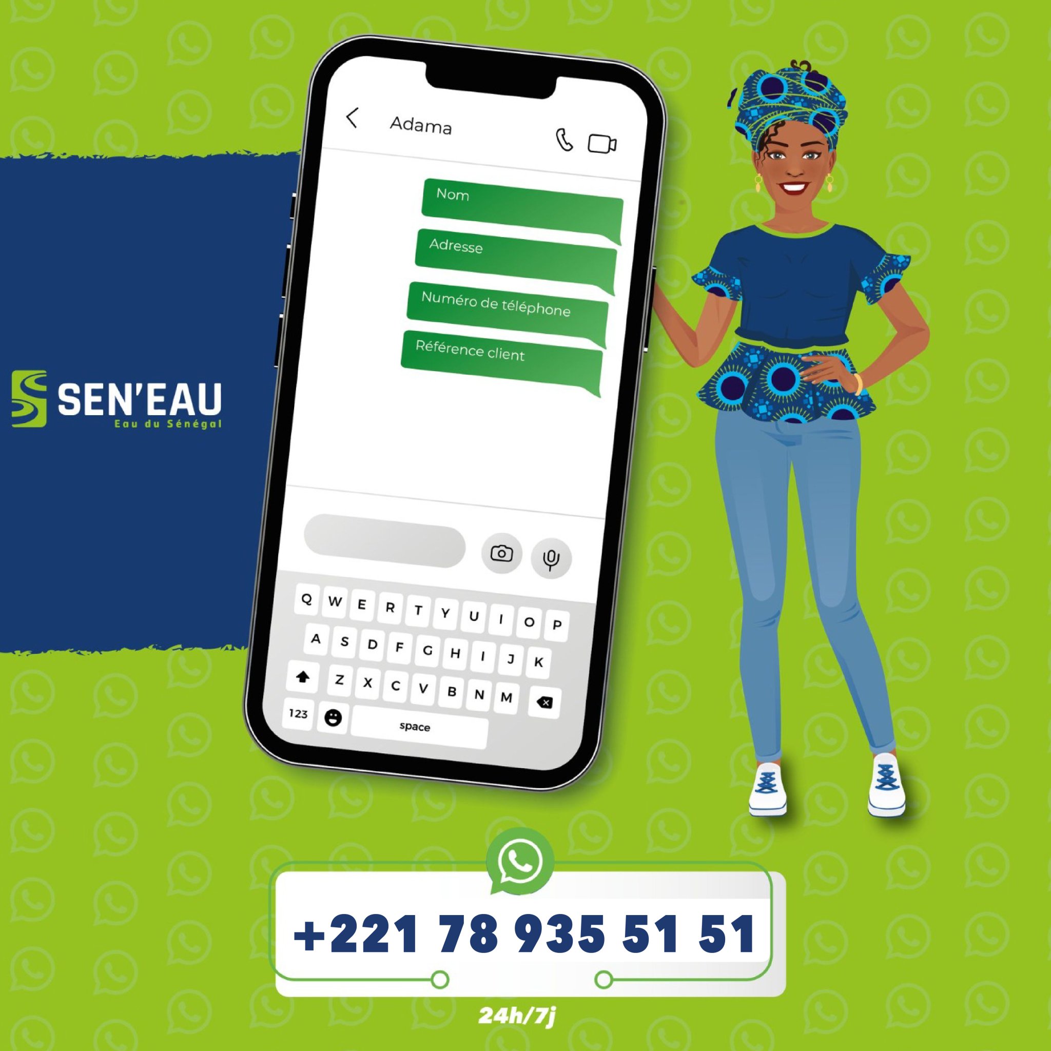 Sen’Eau : réclamations et fuites à signaler sur WhatsApp 24h/7j