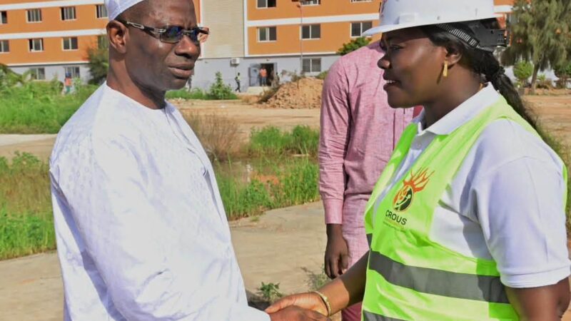 JOJ Dakar 2026 : Boubacar Camara inspecte l’avancement du CROUS de Diamniadio