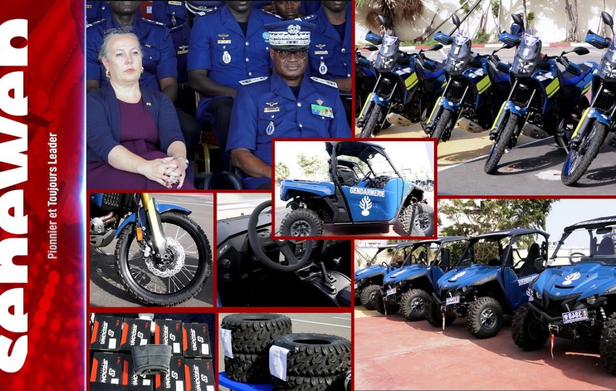 Don américain : 12 motos et 4 véhicules pour renforcer la Gendarmerie nationale