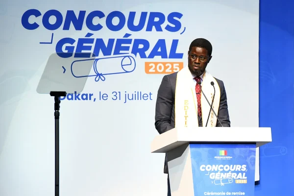Au Concours général, Diomaye Faye érige l’école en « première infrastructure stratégique » du Sénégal