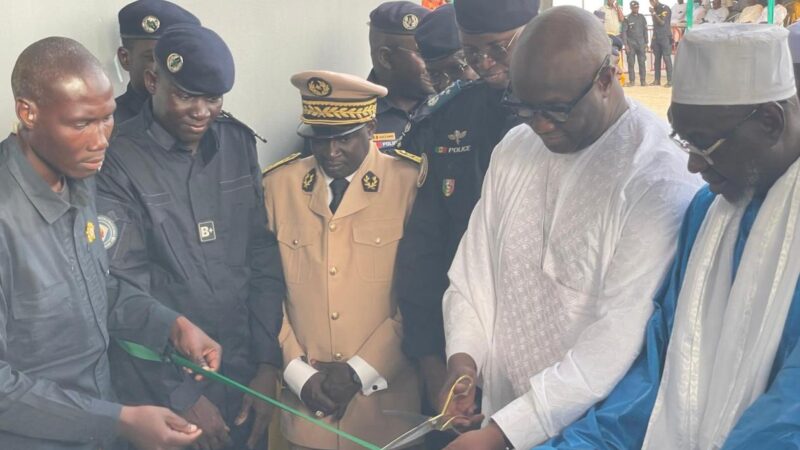 Maillage sécuritaire : le commissariat de Touba Tawfekh inauguré par le ministre Makhtar Cissé