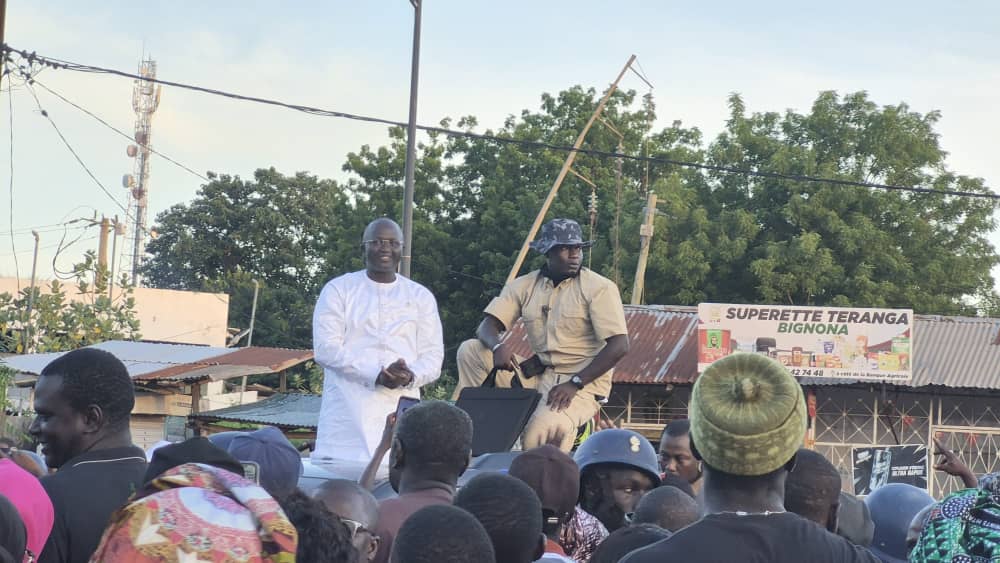 Yankoba Diémé à Bignona : la mobilisation répond aux critiques sur Pastef
