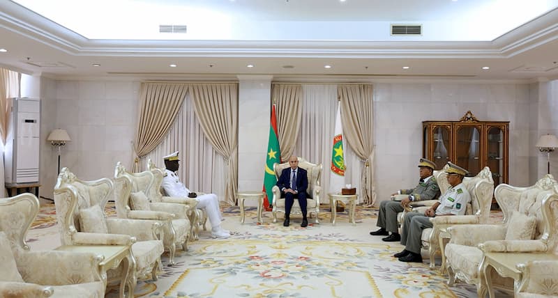 Ghazouani reçoit le chef d’état-major sénégalais Oumar Wade à Nouakchott