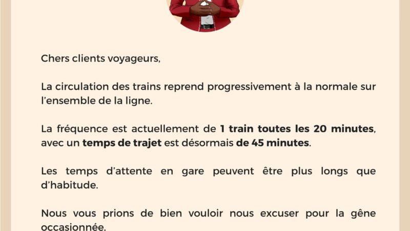 Trafic TER : reprise progressive avec un train toutes les 20 minutes