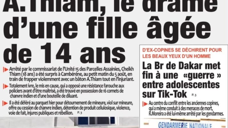 Découvrez les Unes des journaux sénégalais du vendredi 07 août 2026