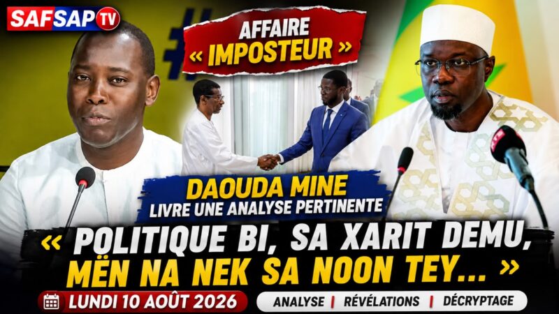 Affaire « Imposteur » : Daouda Mine livre une analyse pertinente « Politique bi, sa xarit demu, mën na nek sa noon tey… » (Vidéo)