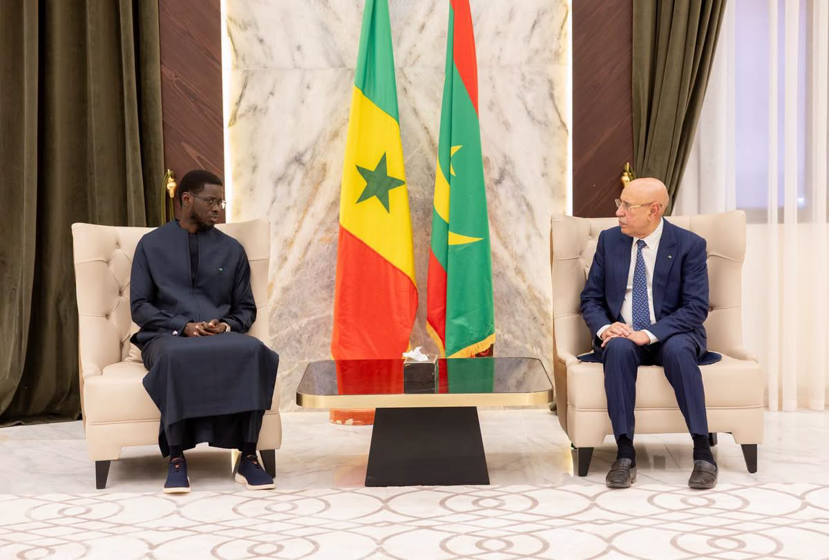 Sur le chemin du retour d&rsquo;Abu Dhabi, Diomaye Faye fait escale à Nouakchott et échange avec  Ghazouani