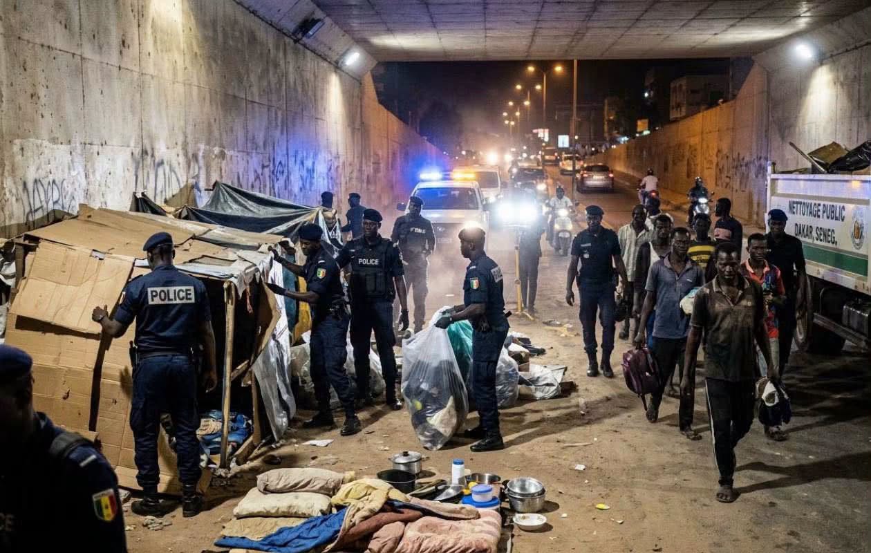 Tunnel de Soumbédioune : 18 Sdf délogés par la police
