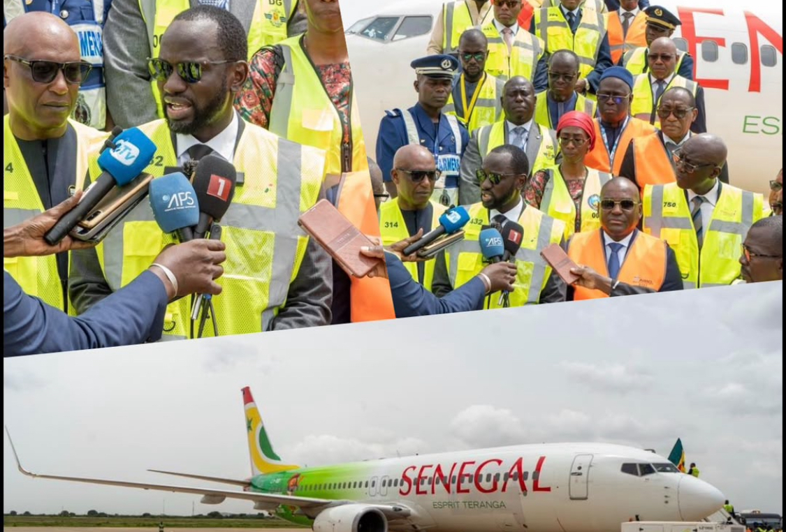 AIR SÉNÉGAL : Abdoul Ahad Ndiaye réceptionne le BOEING 737-800 « GOREE », une nouvelle étape dans le renforcement de la compagnie nationale et de la souveraineté aérienne du Sénégal
