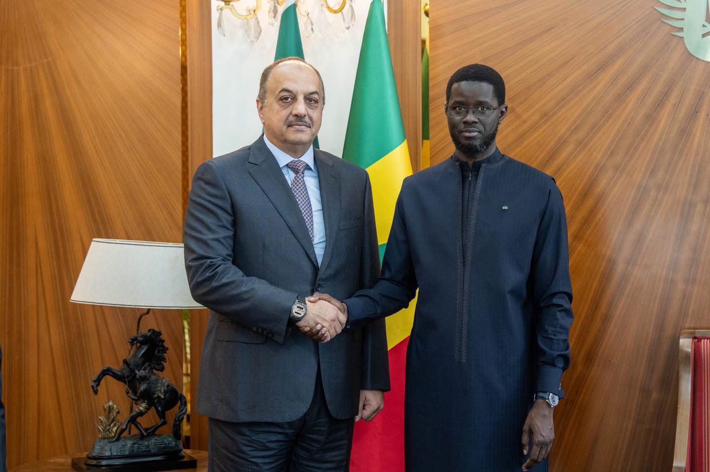 Palais de la république : Bassirou Diomaye Faye reçoit un investisseur qatari