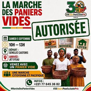 Dakar, cherté de la vie: une marche pacifique prévue ce samedi