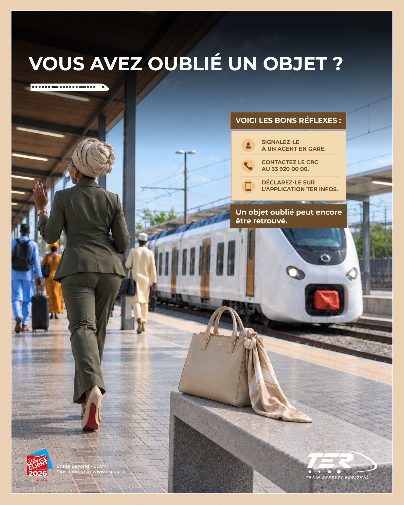 Objets oubliés dans le TER : la procédure pour les signaler et les récupérer