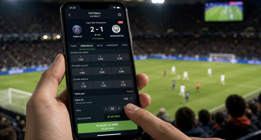 Paris sportifs sur mobile