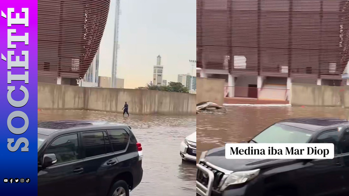 Stade Iba Mar Diop : les accès inondés après les fortes pluies à la Médina