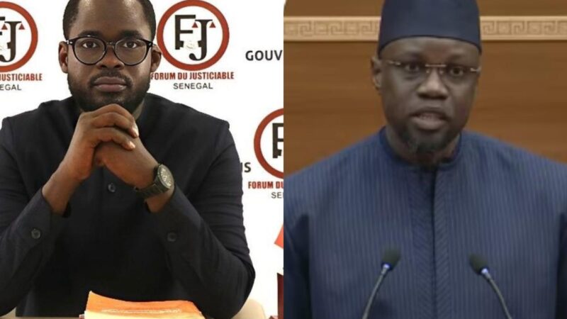Assemblée nationale : le Forum du Justiciable réclame des comptes à Sonko