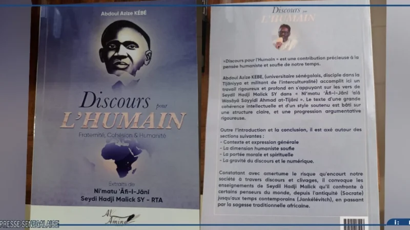 Abdoul Aziz Kébé publie « Discours pour l’humain » et appelle à l’humanité