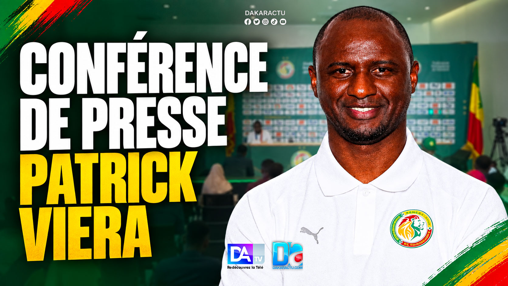 Patrick Vieira à la tête des Lions : première liste, nouveaux visages et premières explications