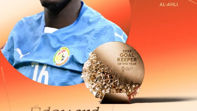 Édouard Mendy nommé parmi les dix candidats au Trophée Yachine 2026
