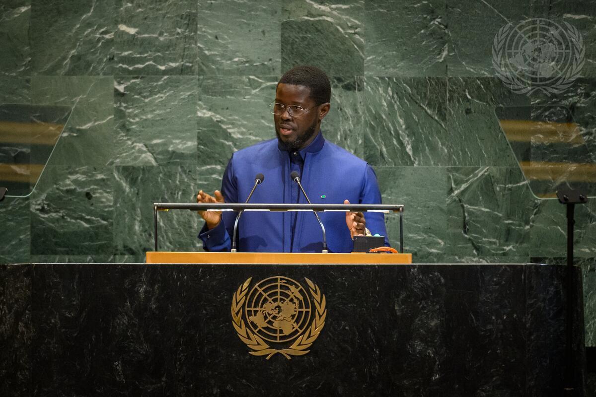 Bassirou Diomaye Faye à l’ONU pointe un déficit de 4 000 milliards de dollars pour les ODD