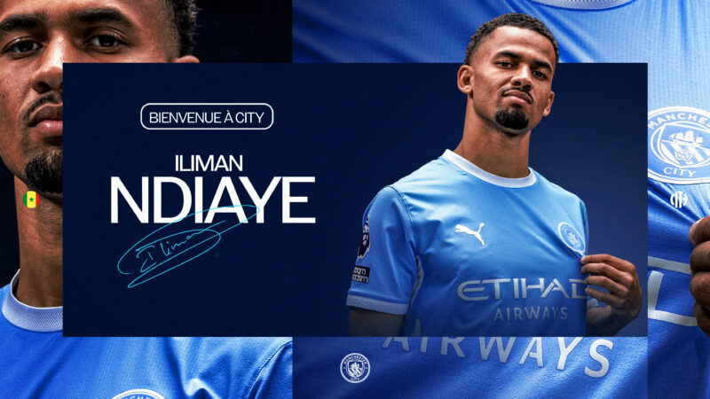 Iliman Ndiaye officialise son arrivée à Manchester City et affiche ses ambitions